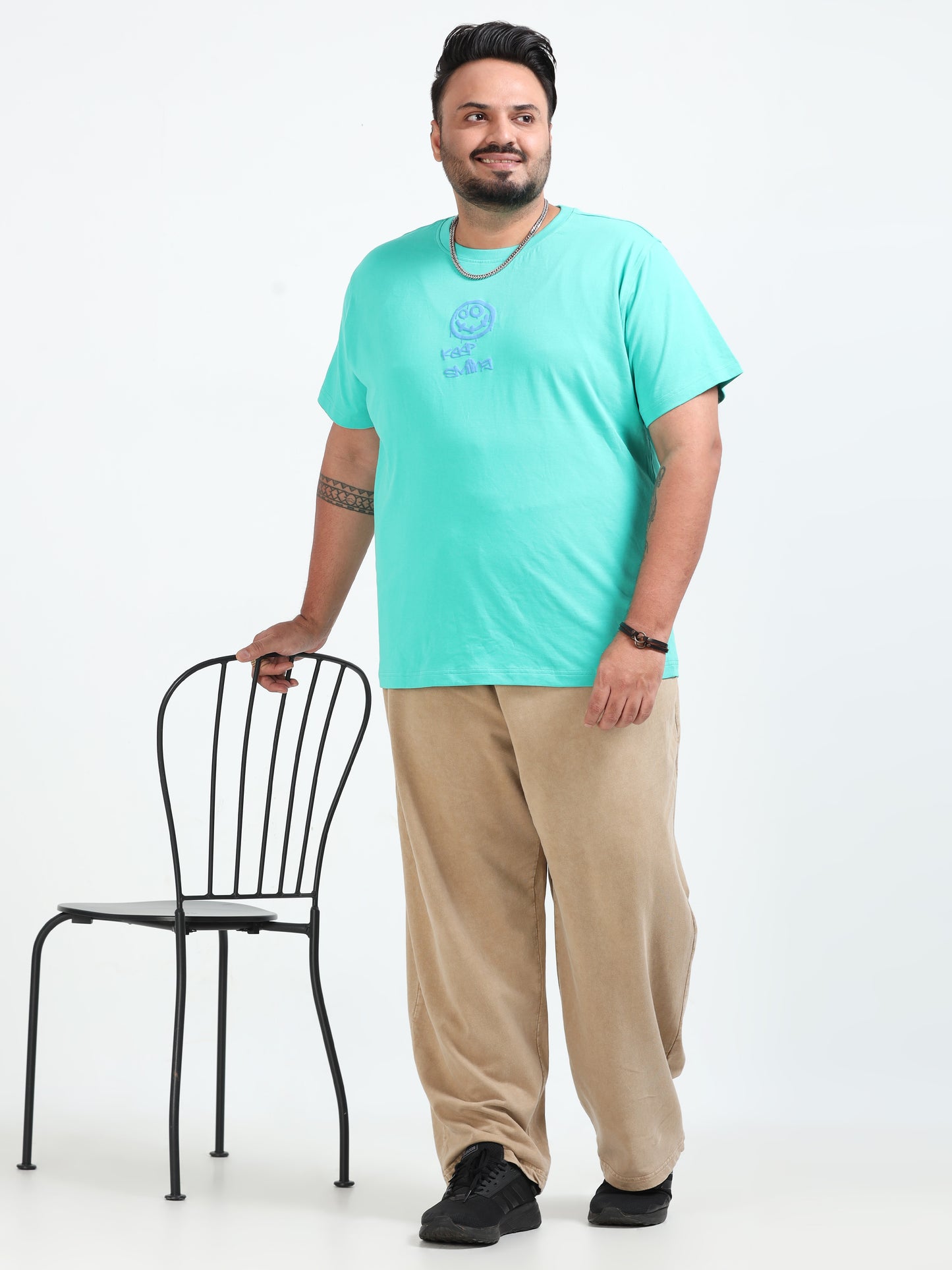 Positive Mind Plus Size T- Shirt - Lt Green - PSTS-2327