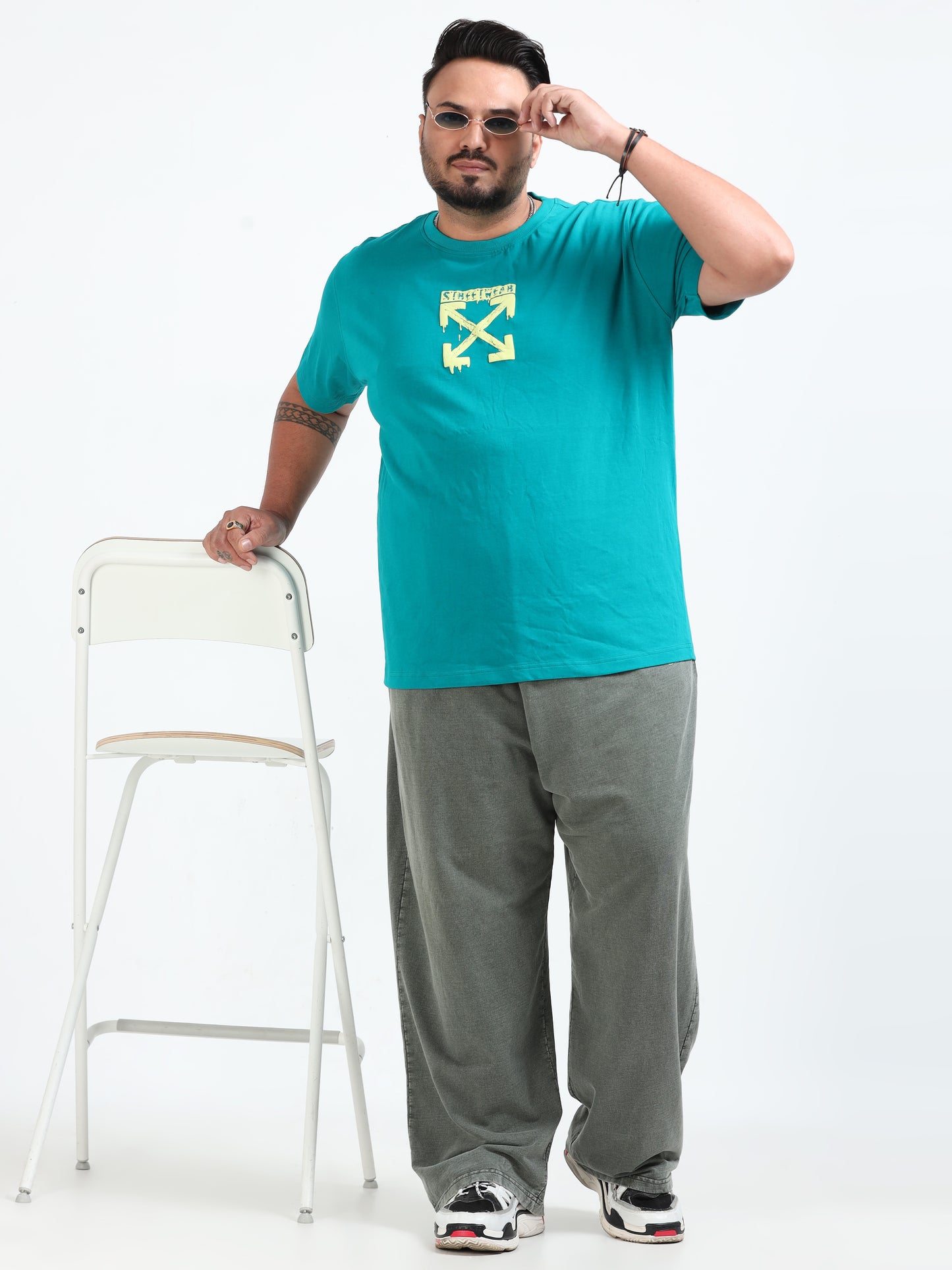 World Wide Plus Size T- Shirt - D.Green - PSTS-2327