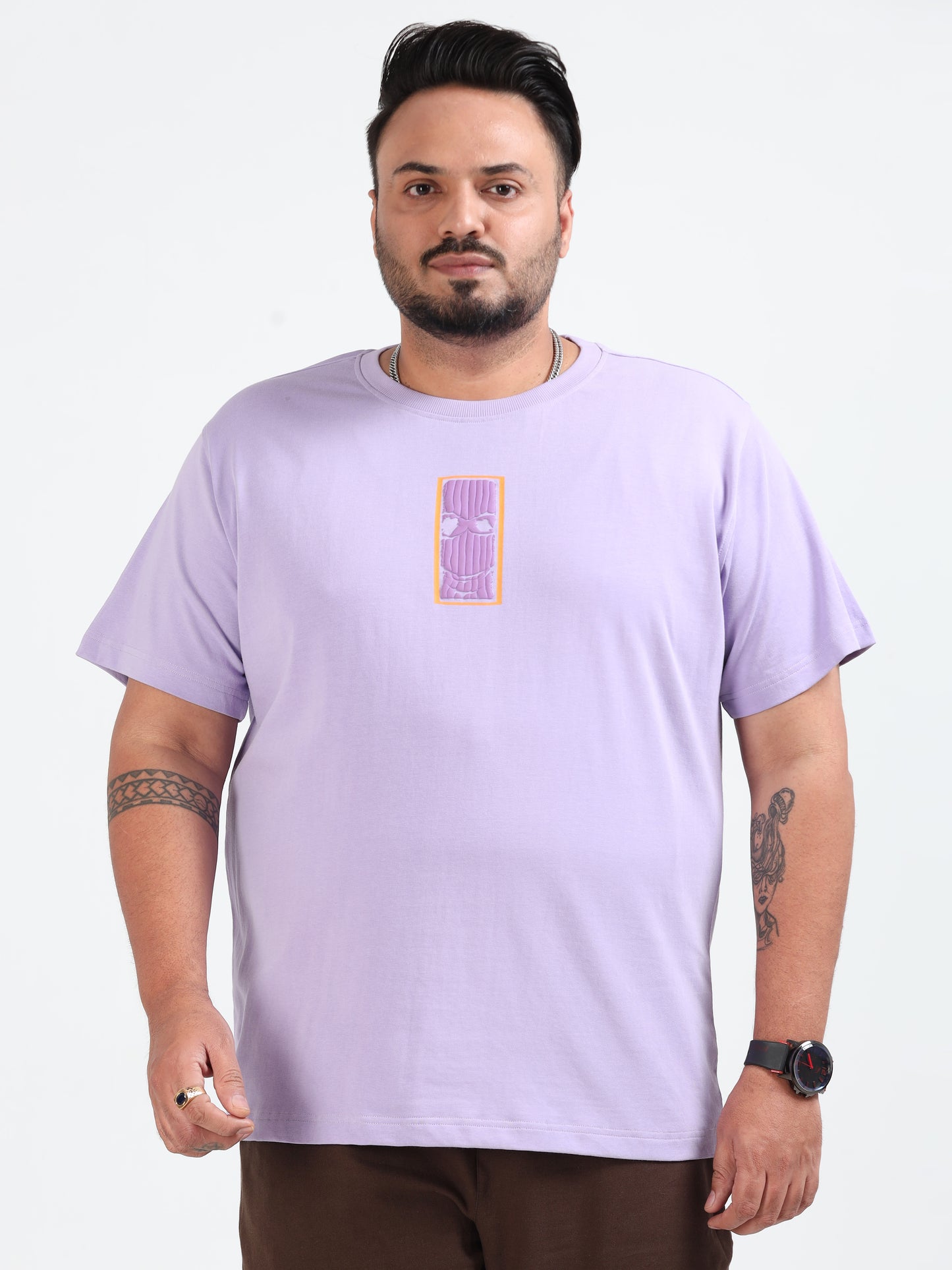 Reckless Plus Size T-Shirt Lilac - PSTS-2327
