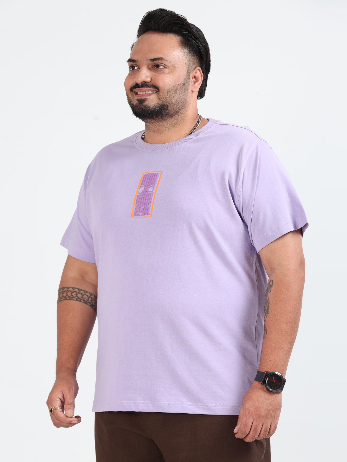 Reckless Plus Size T-Shirt Lilac - PSTS-2327