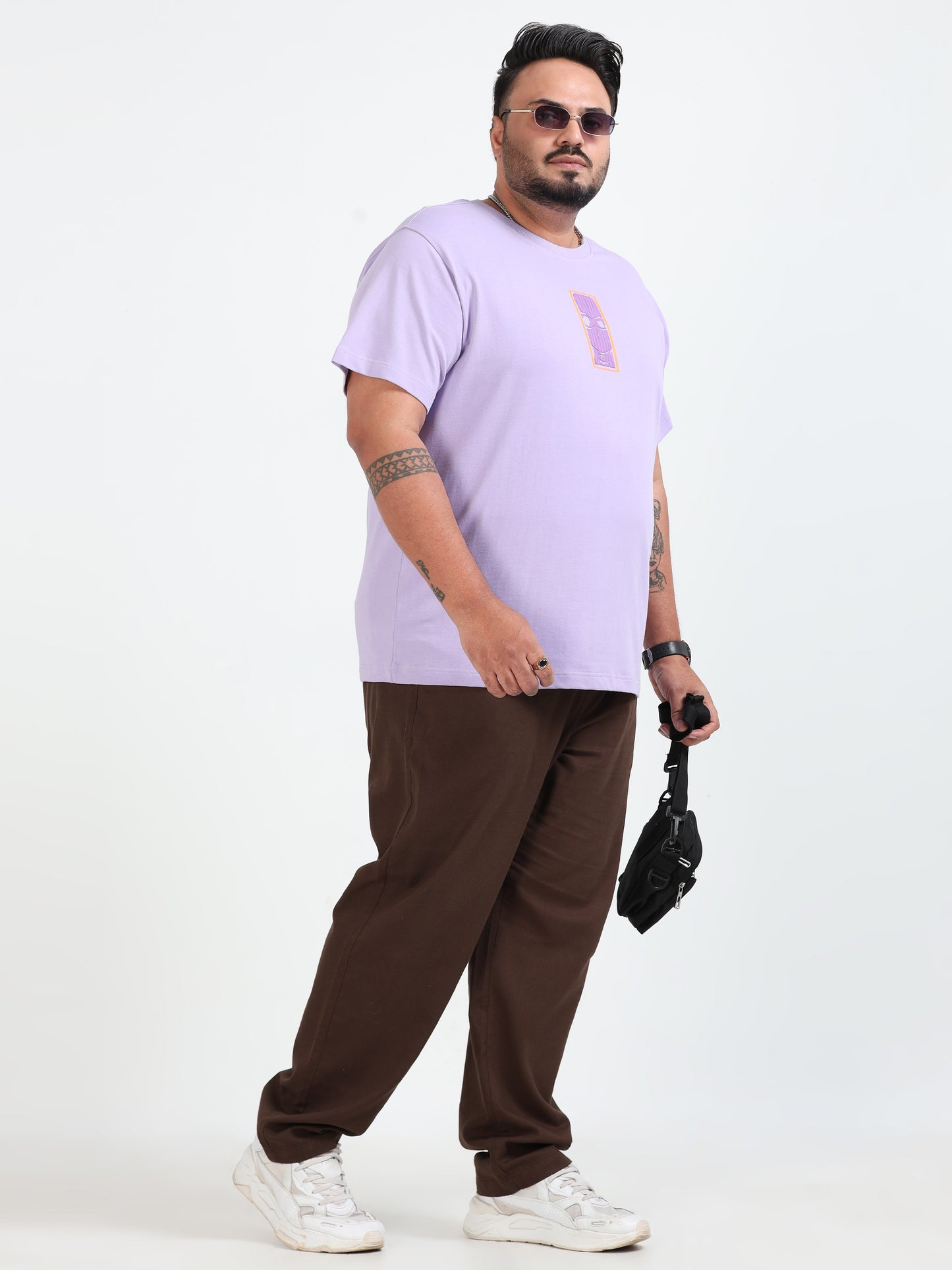 Reckless Plus Size T-Shirt Lilac - PSTS-2327