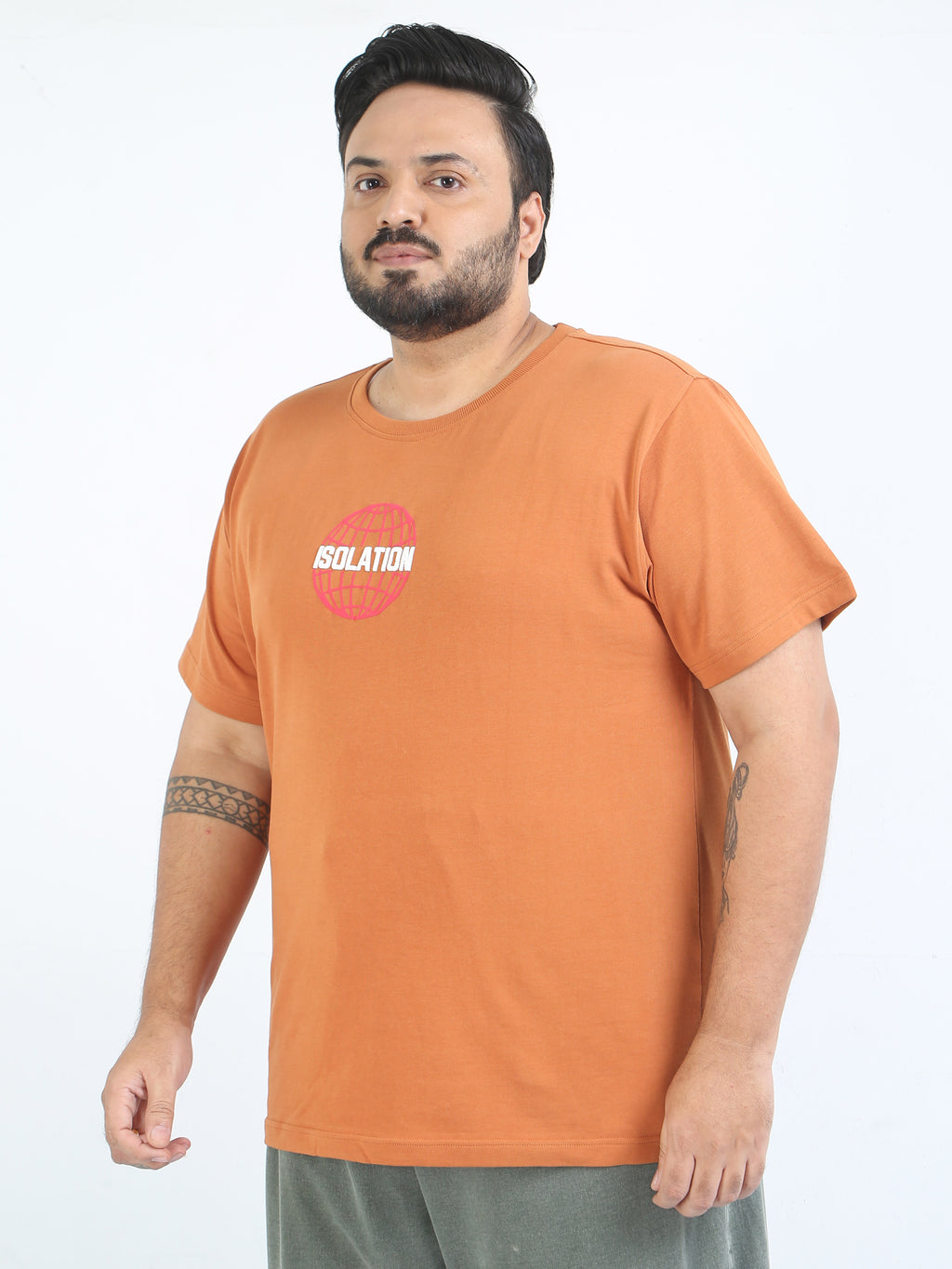 Isolation Plus Size Sandle Oversized T Shirt - PSTS-2327