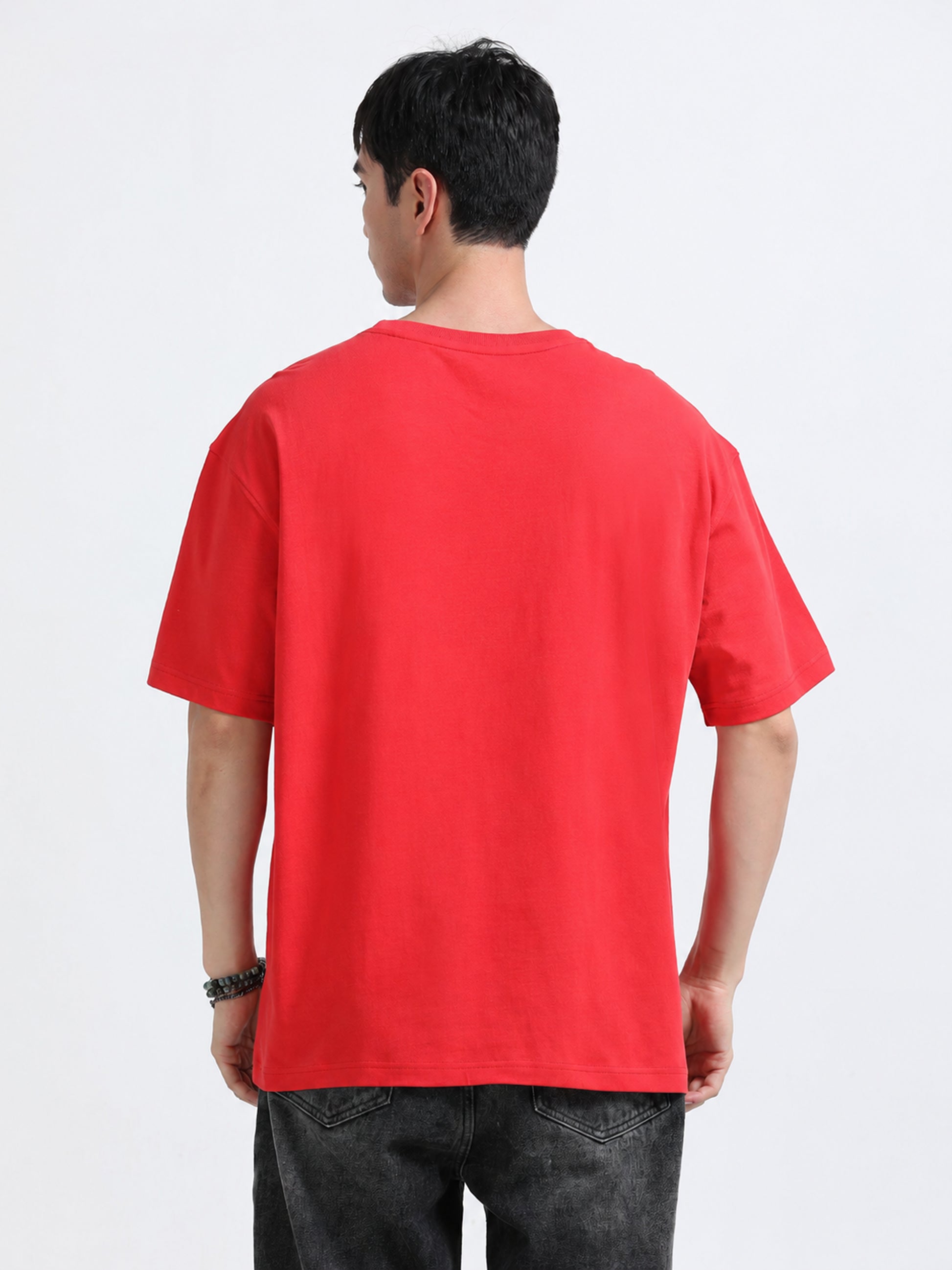 Oversized Tee – Heavy Jersey Cotton-Tomato Re