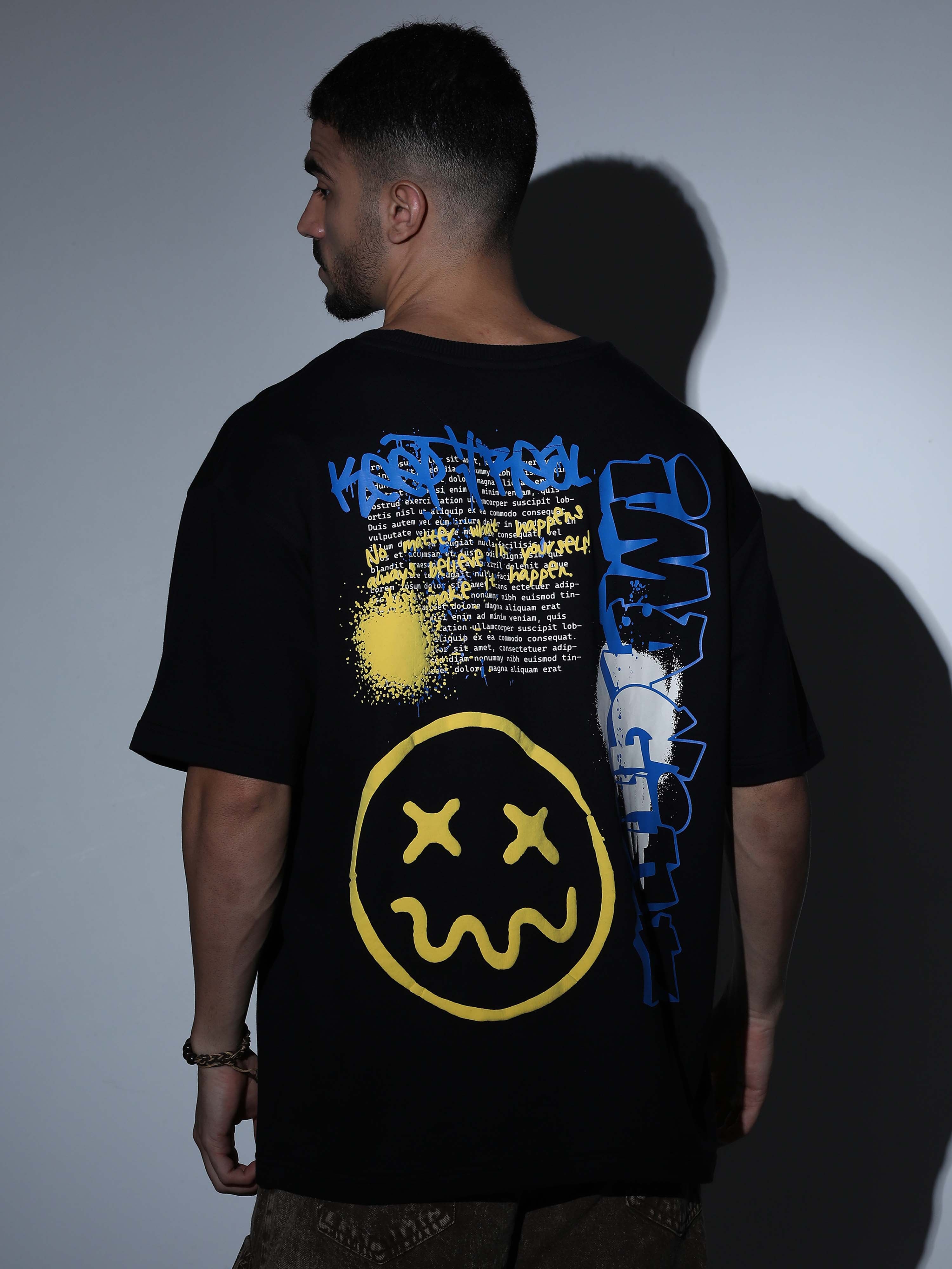 Imagine Oversized T-shirt Black - OSTS-1427