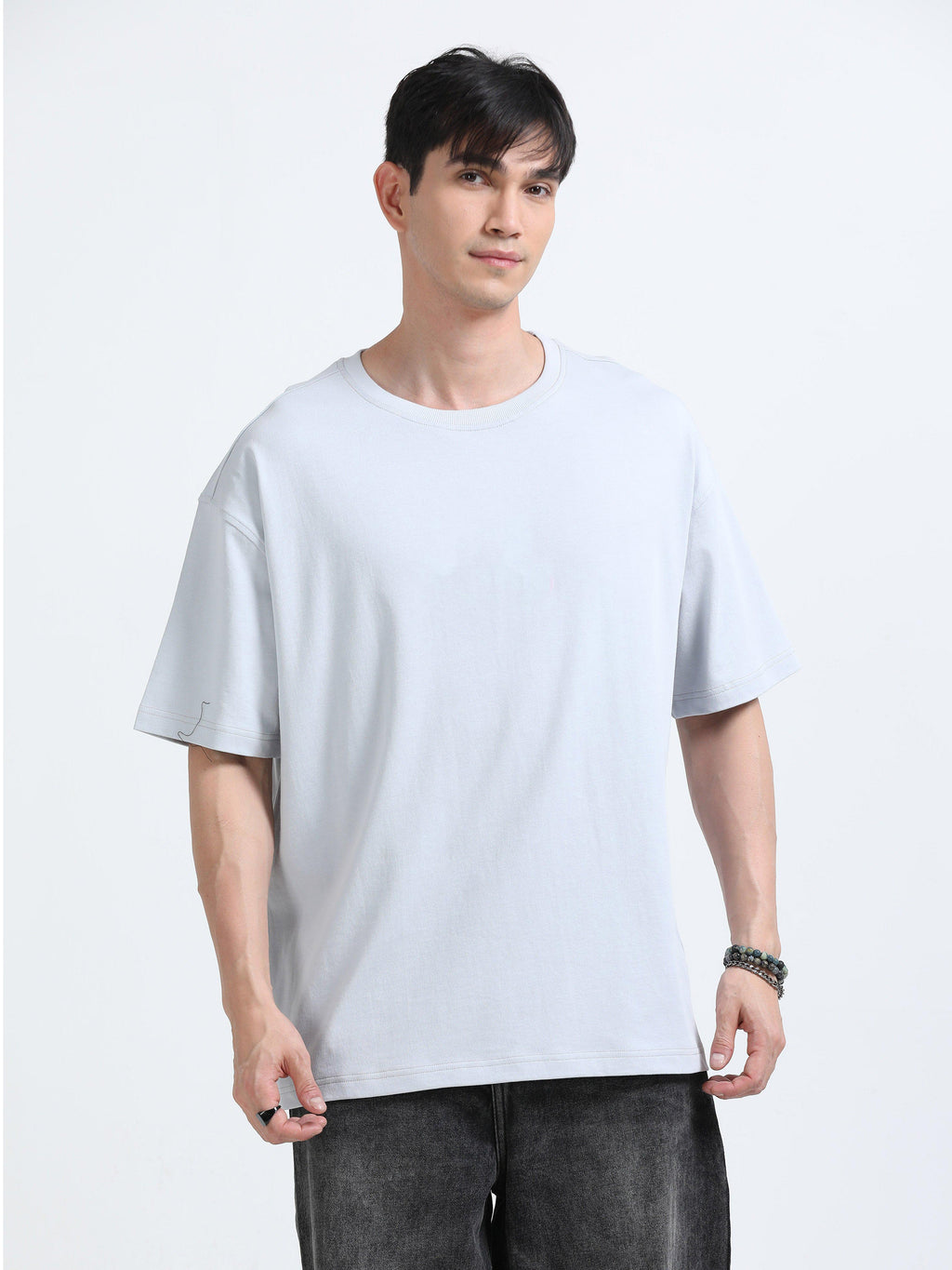 Oversized Tee Heavy Jersey Cotton Light Blue - Product Details