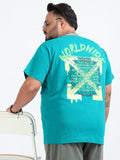World Wide Plus Size T- Shirt  - D.Green - PSTS-2327